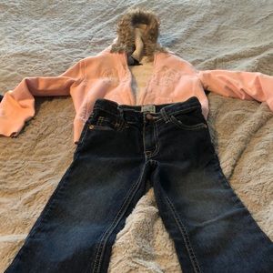 Gap sweatshirt and children’s place jeans